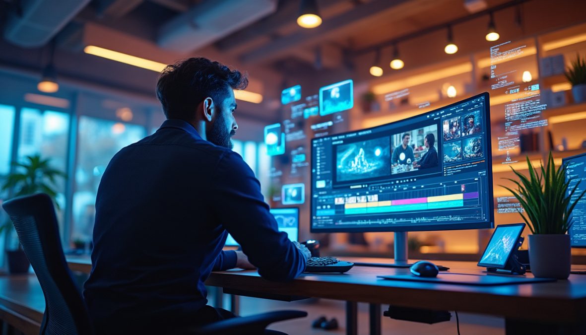 découvrez comment l'ia transforme la production vidéo tout en soulignant l'importance indispensable du regard humain, selon aive.