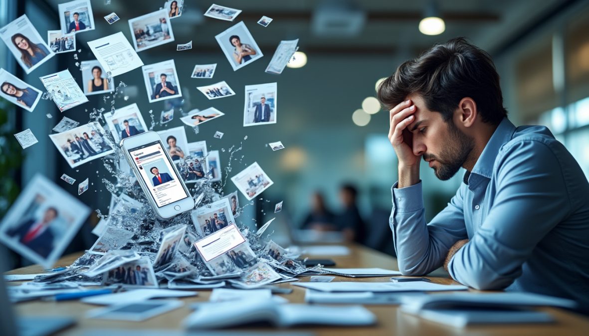sur linkedin, l’ia inonde le réseau de contenus générés en série. découvrez comment cette production massive transforme les échanges professionnels.